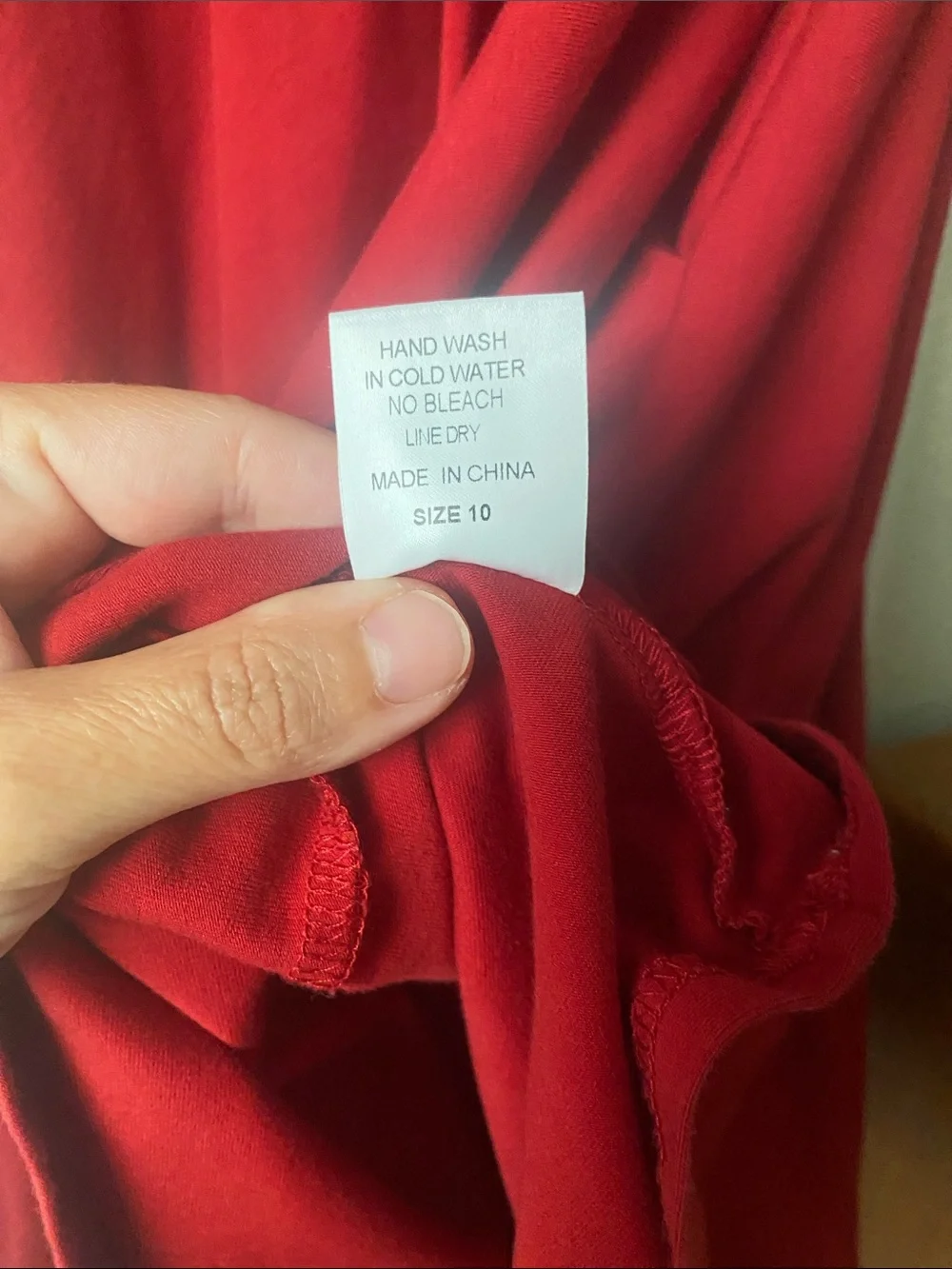 Children’s size 10 Red Puff-Sleeve Dress by Remie Girl